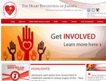 Tablet Screenshot of heartfoundationja.org